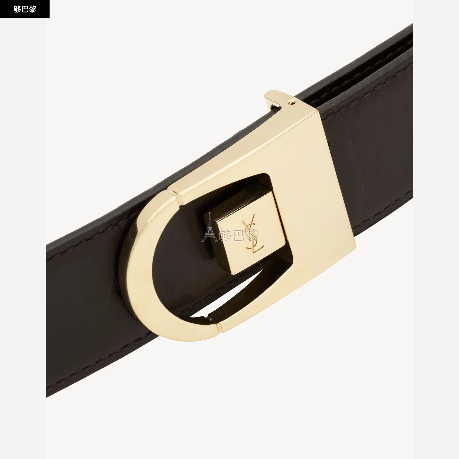 商品Yves Saint Laurent|【预售】 YSL圣罗兰 25春夏 女士 腰带 鳄鱼纹压印皮革双面腰带 828728AAEX82053,价格¥5307,第6张图片详细描述