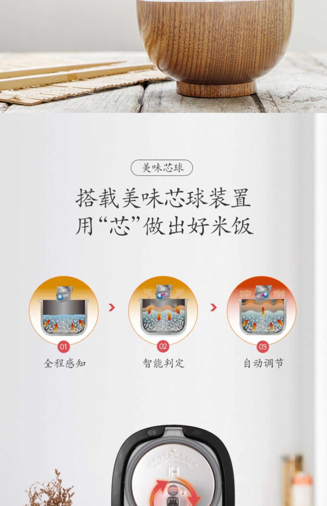 商品[国内直发] Panasonic|Panasonic/松下IH多功能电饭煲家用智能小型2.1L电饭锅AC072,价格¥1179,第15张图片详细描述