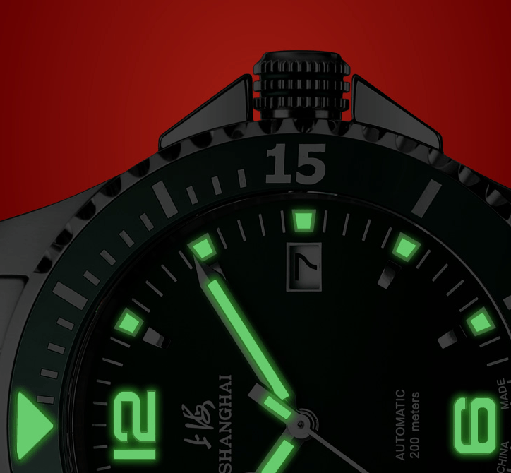 商品[国内直发] SHANGHAI WATCH|国民系列 潜水表 男士腕表,价格¥1991,第6张图片详细描述