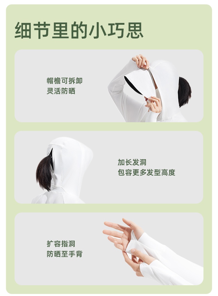 商品[国内直发] Beneunder|蕉下长款防晒衣女夏防紫外线户外凉感原纱冰丝透气专业全身防晒服,价格¥371,第31张图片详细描述