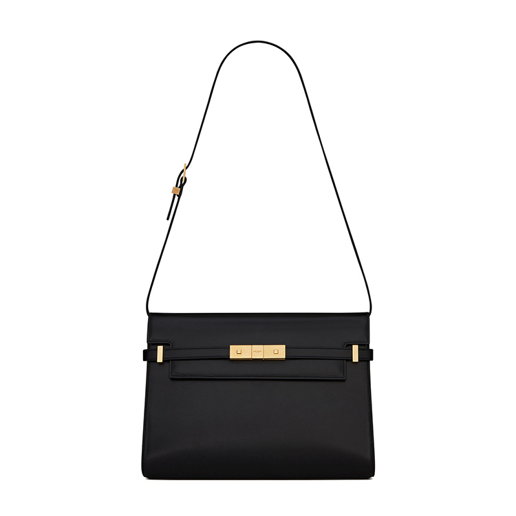 商品Yves Saint Laurent|SAINT LAURENT PARIS/圣罗兰 YSL MANHATTAN系列 女士黑色小牛皮可调节可拆卸肩带单肩斜挎手提包5792710SX0W1000,价格¥20003,第2张图片详细描述