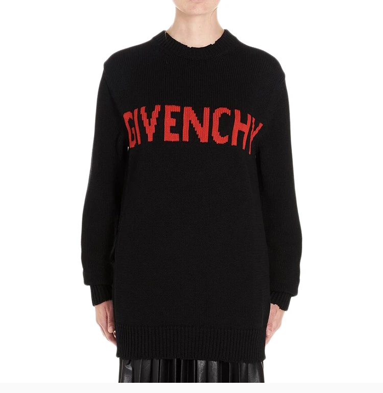 商品[国内直发] Givenchy|GIVENCHY 黑色女士针织衫/毛衣 BW907F4Z5B-009,价格¥5293,第5张图片详细描述