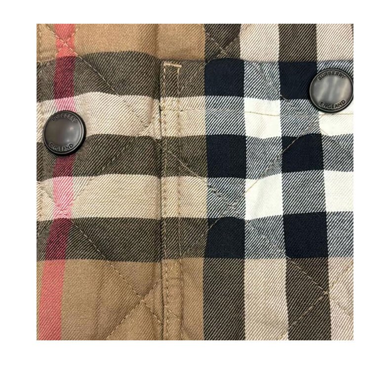 商品Burberry|BURBERRY/博柏利 男士菱格棉服绗缝外套 经典格纹棉服 情侣款男女同款,价格¥3170,第13张图片详细描述