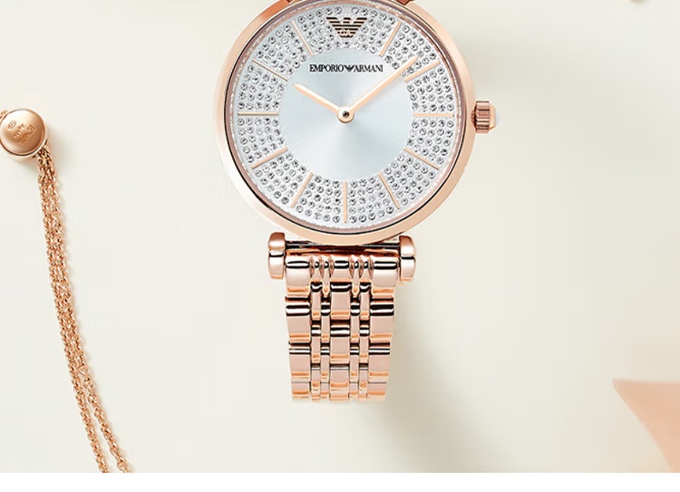 商品[国内直发] Emporio Armani|满天星系列时尚镶钻新款玫瑰金满天星AR11446,价格¥1903,第2张图片详细描述