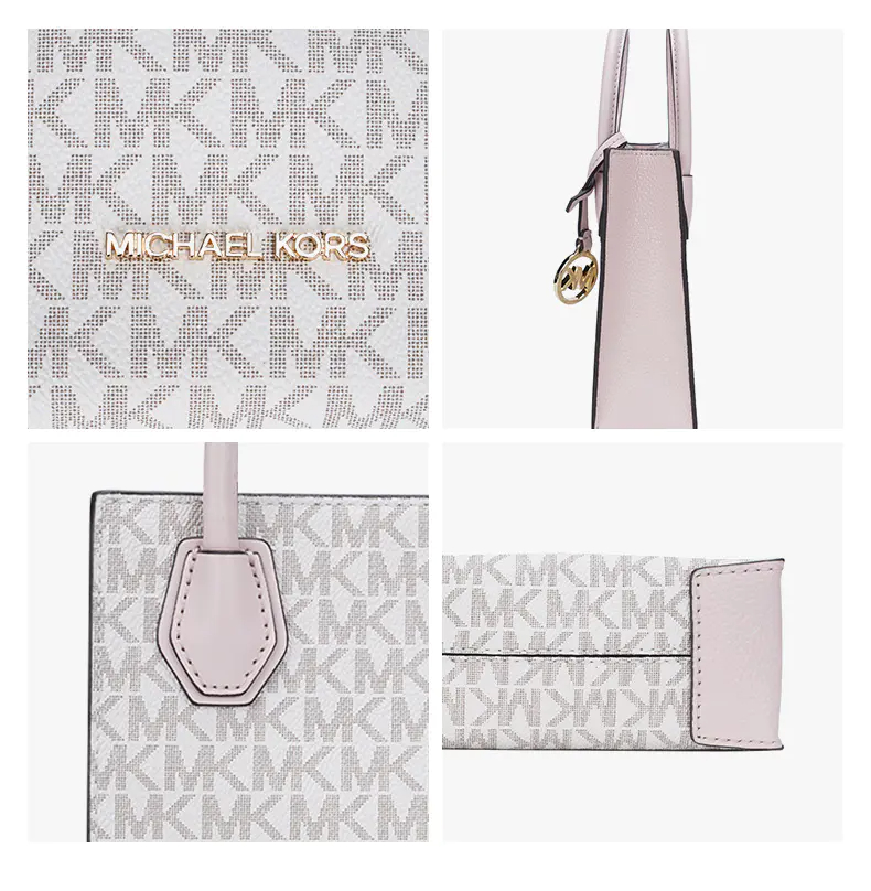 商品Michael Kors|【包邮包税】Michael Kors 超小号MK女包PVC印花女士单肩斜挎琴谱包 香港直邮,价格¥475,第7张图片详细描述