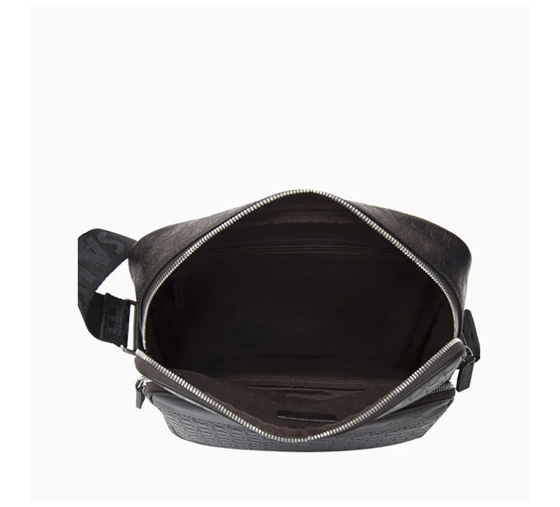 商品[国内直发] Salvatore Ferragamo|Salvatore Ferragamo 菲拉格慕 男士深咖色牛皮单肩斜挎包 24-9541-0556947,价格¥3763,第5张图片详细描述