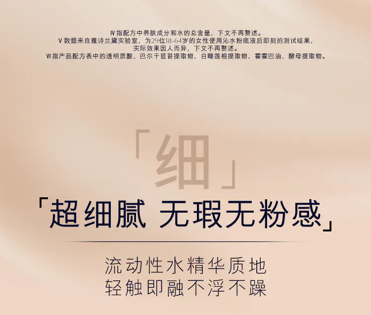 商品Estée Lauder|雅诗兰黛沁水养肤精华粉底液30ml干皮救星保湿滋润 多版本随机发 香港直邮,价格¥215,第5张图片详细描述
