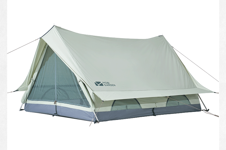 商品[国内直发] MobiGarden|Glamping户外轻奢露营大空间防风防雨加厚棉布帐篷纪元双峰150,价格¥1705,第35张图片详细描述