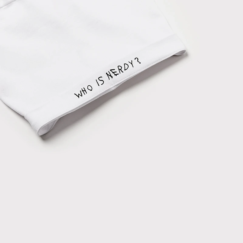 商品NERDY|【享贝家】ZY - 23夏季新款 多巴胺系列 休闲宽松短袖T恤 男女情侣 白色 PNEU20KT13000,价格¥147,第6张图片详细描述