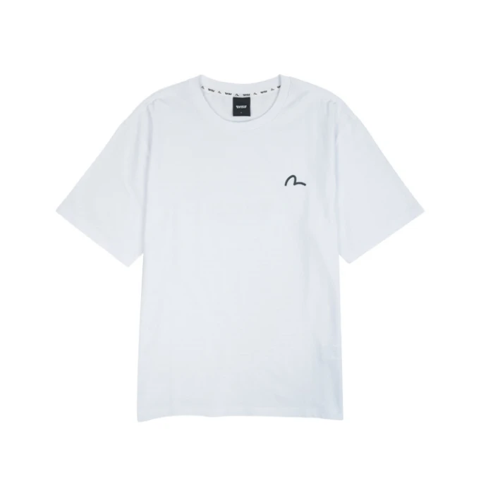 商品Evisu|【享贝家】（国内现货-QD）EVISU 福神 背后大标休闲宽松短袖T恤 男女同款 白色  EU5UTS903WH,价格¥114,第2张图片详细描述