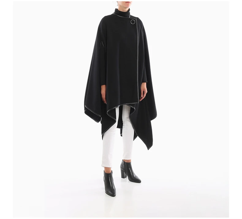 商品PINKO|PINKO 女黑色女士斗篷 1B144R-6192Z99,价格¥1755,第5张图片详细描述