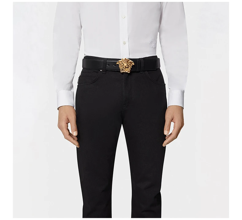 商品Versace|VERSACE 黑色男士腰带 DCU4140-DVTP1-KVO41,价格¥2524,第6张图片详细描述