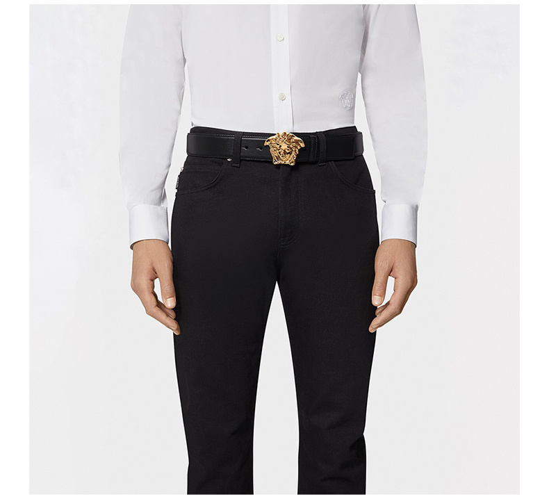 商品Versace|VERSACE 黑色男士腰带 DCU4140-DVTP1-KVO41,价格¥1672,第8张图片详细描述