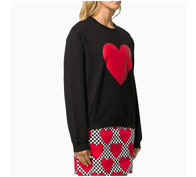 商品Moschino|MOSCHINO 女士黑色棉质卫衣 W630633-E2124-C74,价格¥1004,第5张图片详细描述