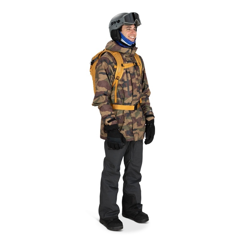 商品Osprey|Osprey小鹰 Soelden 22男女通用工匠黄尼龙越野滑雪背包,价格¥1215,第3张图片详细描述