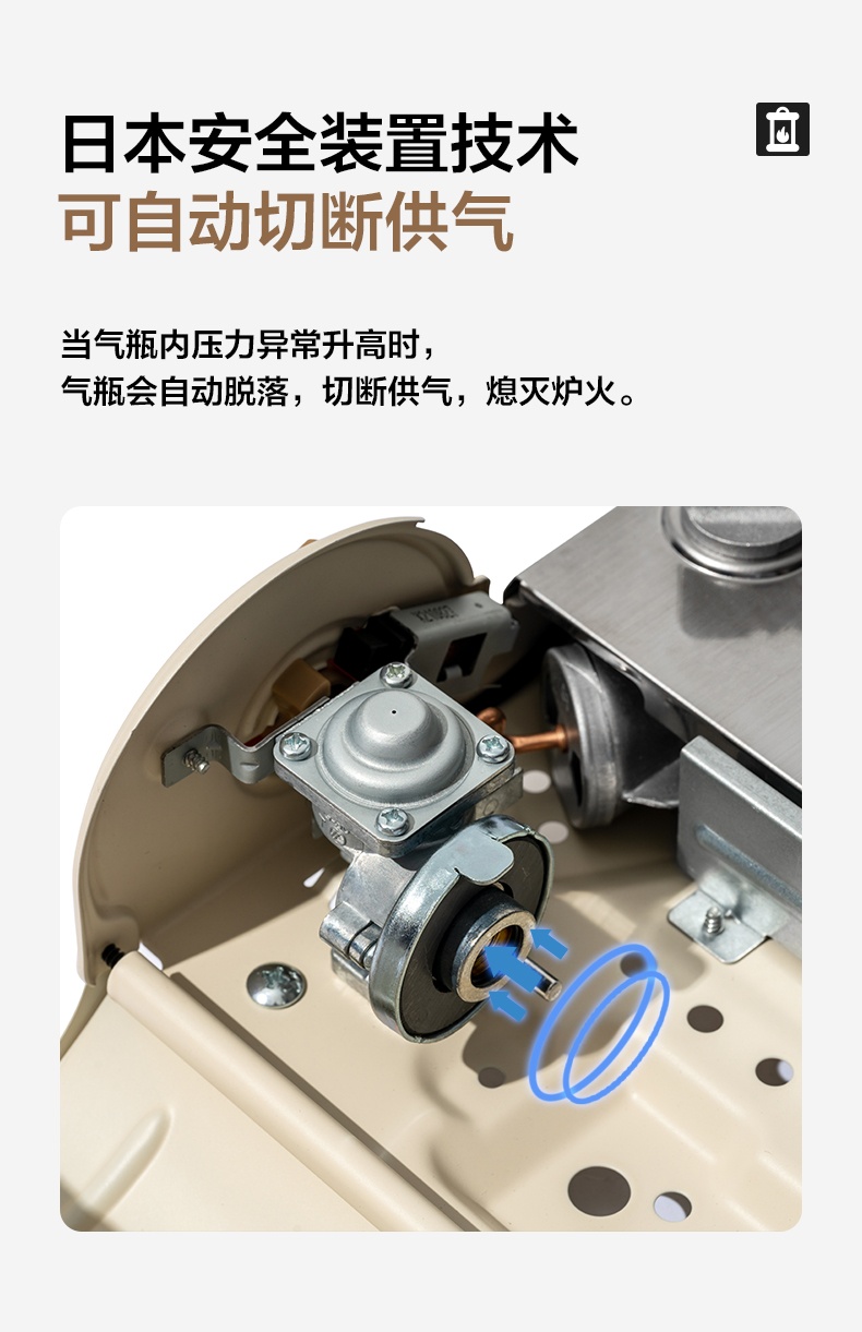 商品[国内直发] MobiGarden|岩谷 精致露营便携式户外防风炉具野炊火锅极宴卡式炉燃气灶,价格¥325,第25张图片详细描述