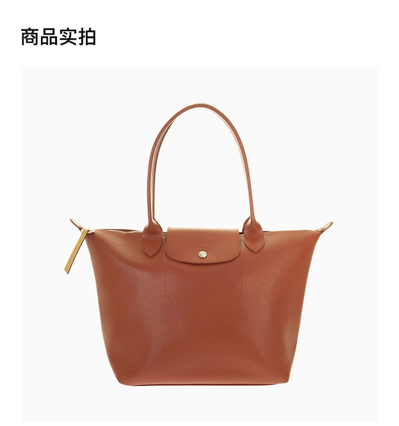 商品Longchamp|LONGCHAMP 砖红色女士单肩包 2605HYQ213,价格¥1209,第4张图片详细描述