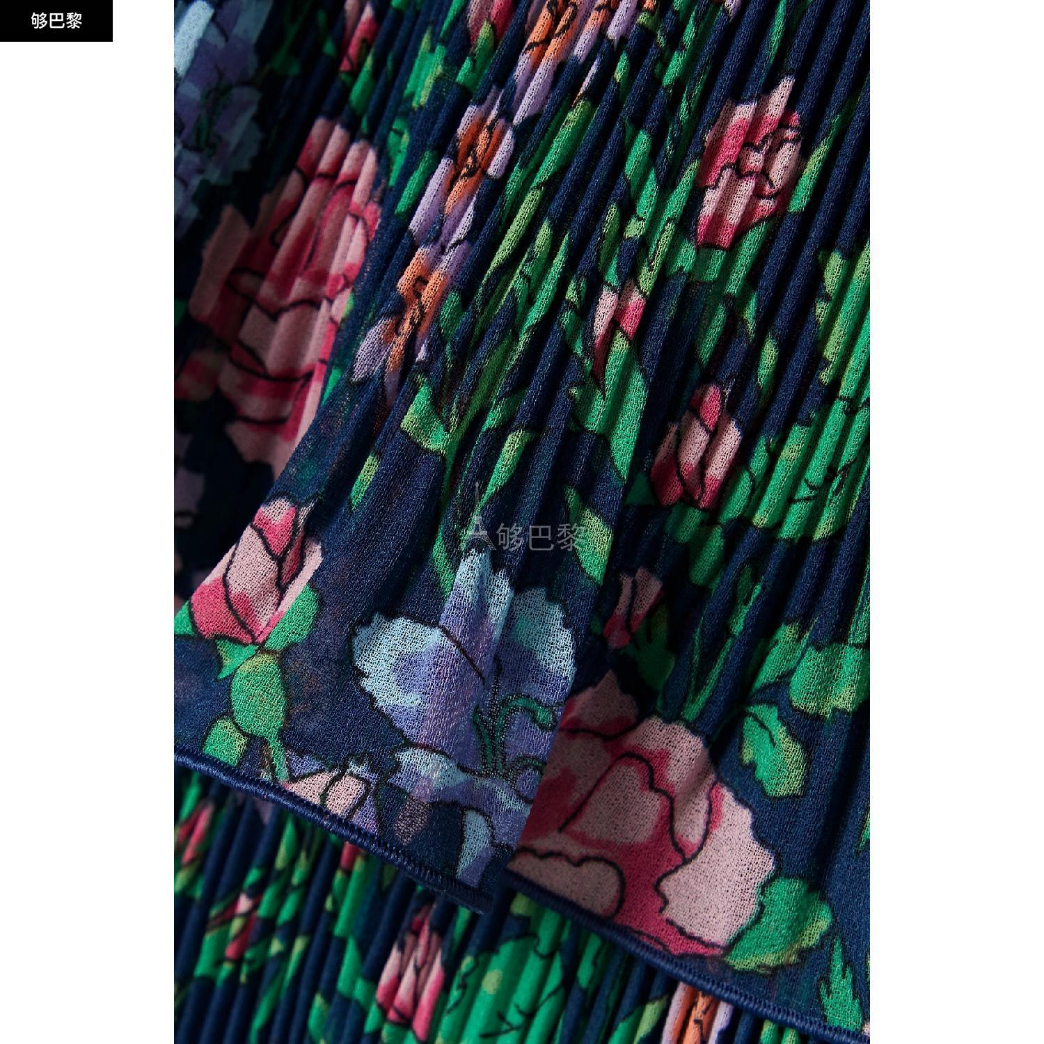 商品Diane von Furstenberg|【特惠5.0折】包邮包税【预售7天发货】 DIANE VON FURSTENBERG 23秋冬 女士 连衣裙 Loupette 分层式印花细褶薄纱中长连衣裙 1647597303285531 DVFDS1R039VFPNV ,价格¥3617,第7张图片详细描述