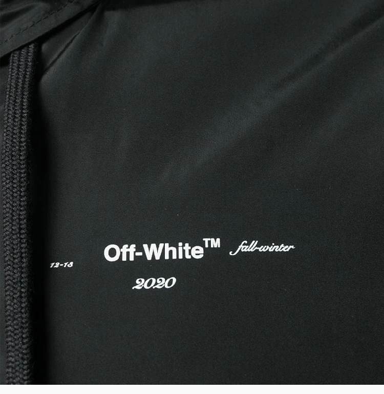 商品[国内直发] Off-White|OFF WHITE 黑色男士风衣 OMEA171E19E06003-1091,价格¥4961,第8张图片详细描述