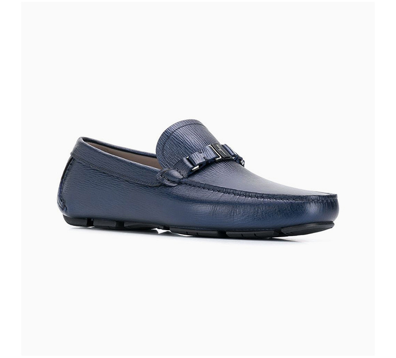 商品Salvatore Ferragamo|SALVATORE FERRAGAMO 菲拉格慕 男士蓝色便鞋 02-B523-709327,价格¥3342,第7张图片详细描述