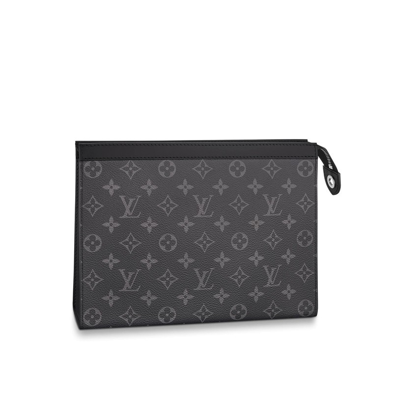 商品Louis Vuitton|【现货】路易威登 爆款男士黑色老花帆布手拿包 M61692,价格¥7071,第2张图片详细描述