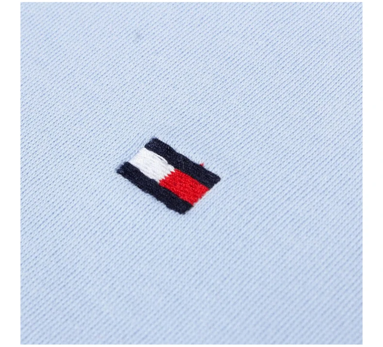 商品[国内直发] Tommy Hilfiger|TOMMY HILFIGER 浅蓝色男士POLO衫 78J8750-451,价格¥374,第7张图片详细描述