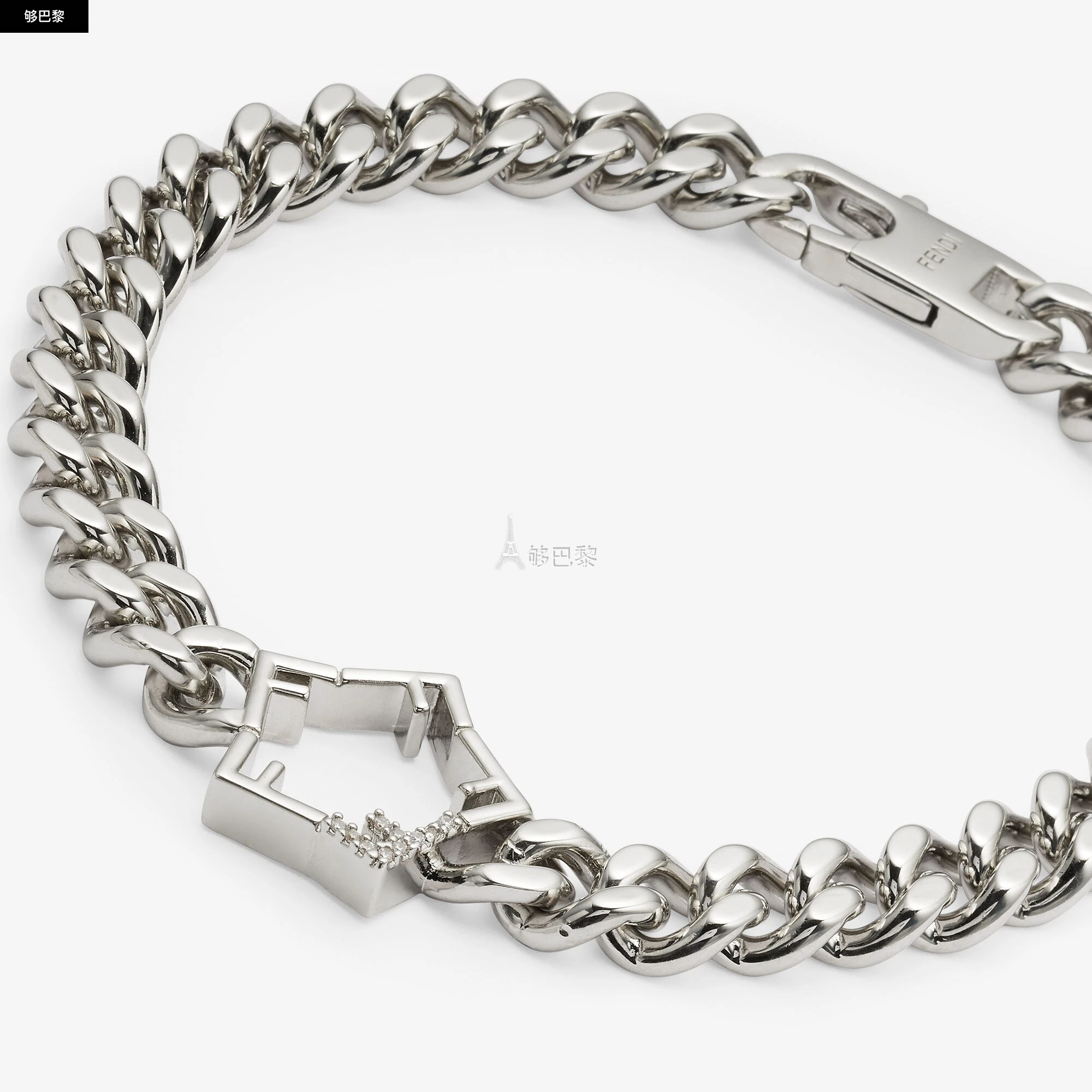 商品Fendi|【预售】 芬迪 25春夏 男士 手链 Fendi Five Bracelet 7AJ785A44GF035M ,价格¥3985,第4张图片详细描述