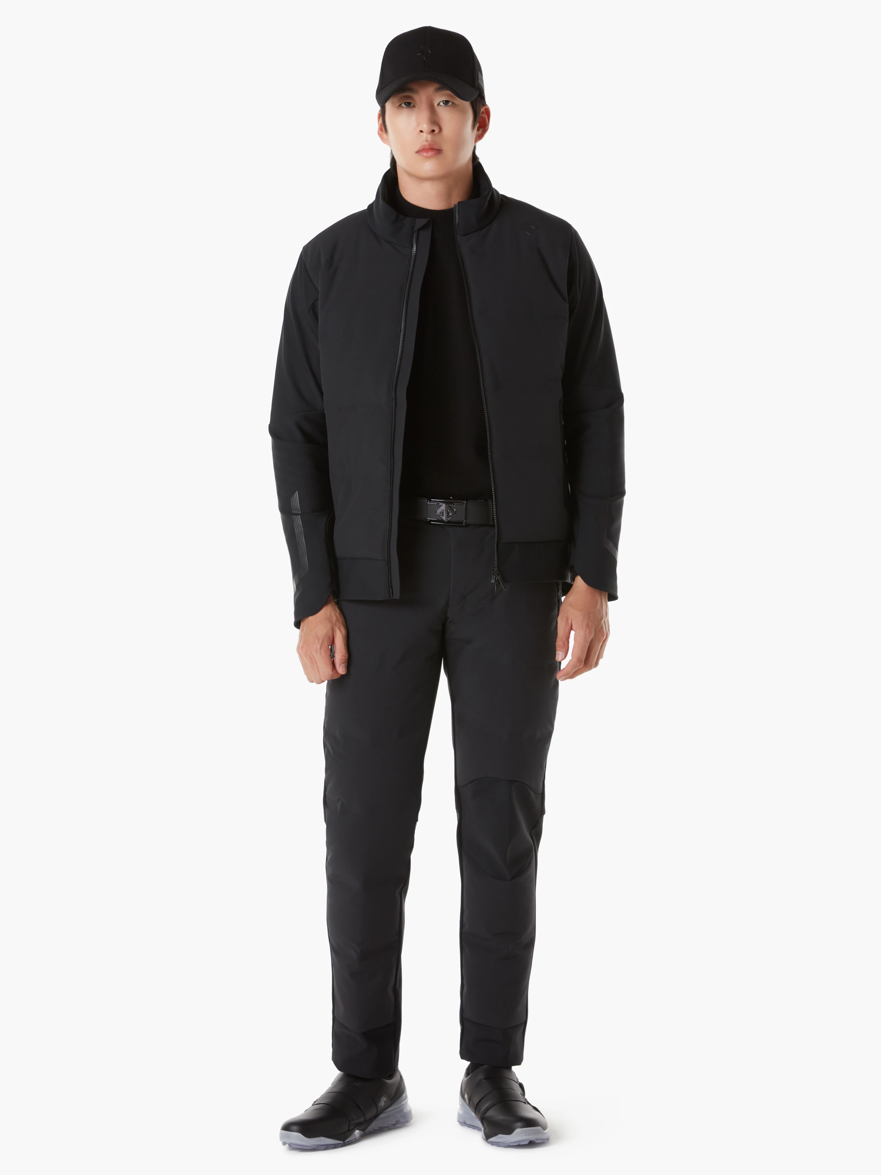 商品【预售商品15天发货】 DESCENTE|高球系列全拉链混合羽绒外套适合冬季户外 DP41MFDJOA-BLKG,价格¥7764,第3张图片详细描述