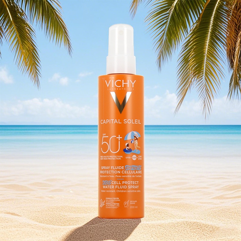 商品Vichy|薇姿 儿童防晒喷雾200ml SPF50+防水防汗,价格¥189,第2张图片详细描述