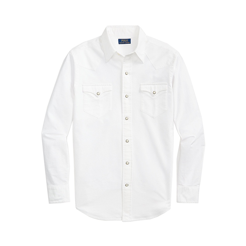 商品Ralph Lauren|拉夫劳伦 男士纯棉尖领长袖衬衫（2色可选）,价格¥1455,第7张图片详细描述
