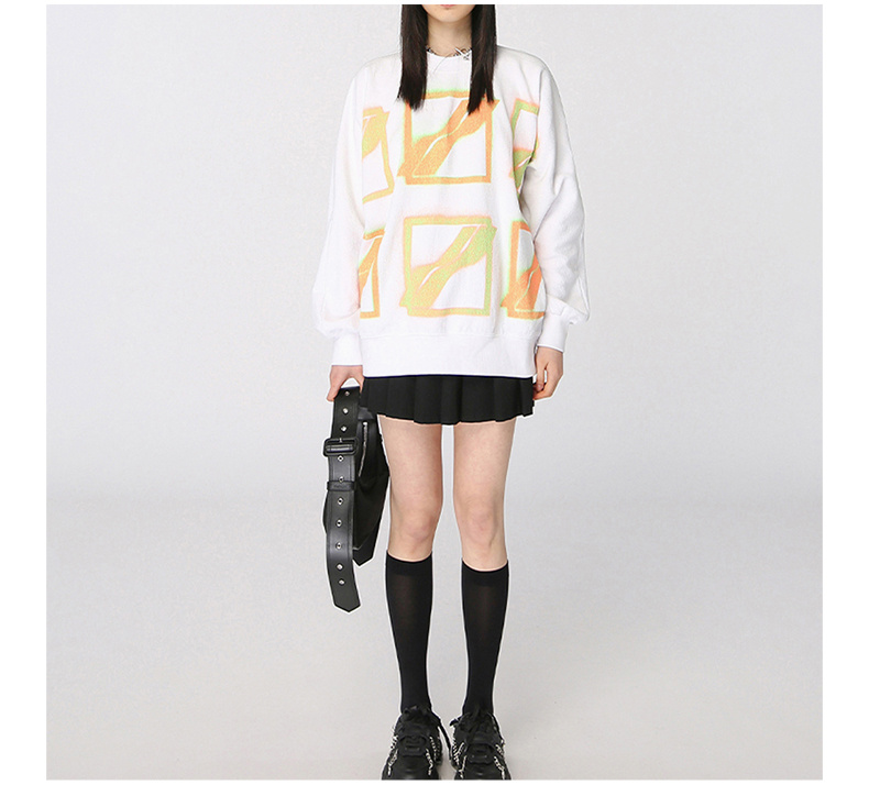 商品We11done|WE11DONE 中性白色卫衣 WD-TS1-21-510-U-WH 【韩国产地商品,大陆地区收货约30-40天】,价格¥1772,第7张图片详细描述