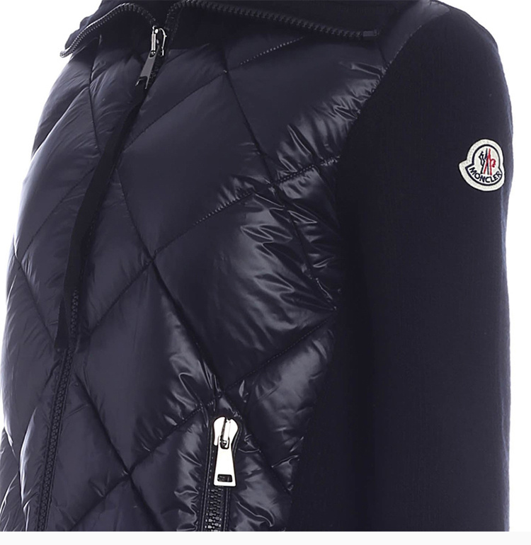 商品[国内直发] Moncler|Moncler 盟可睐 女士黑色羽绒服针织开衫 9B51600-A9197-999,价格¥8521,第6张图片详细描述