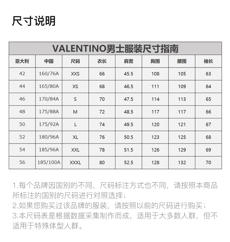 商品[国内直发] Valentino|VALENTINO 男士深蓝色印花外套 NV3CI0A9-4BK-S02,价格¥12237,第3张图片详细描述