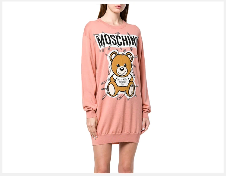 商品[国内直发] Moschino|MOSCHINO 粉色女士针织衫/毛衣 EV0493-5501-1147,价格¥1797,第5张图片详细描述