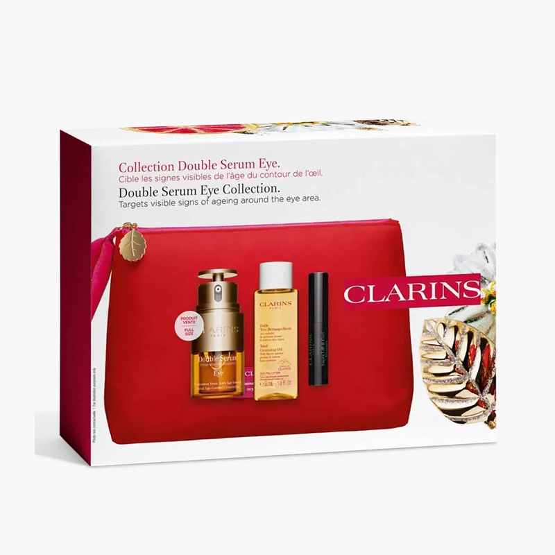 商品Clarins|娇韵诗2022限量护肤3件套 双萃眼部精华20ml+橄榄精华卸妆油50ml+黑色睫毛膏3ml,价格¥496,第5张图片详细描述