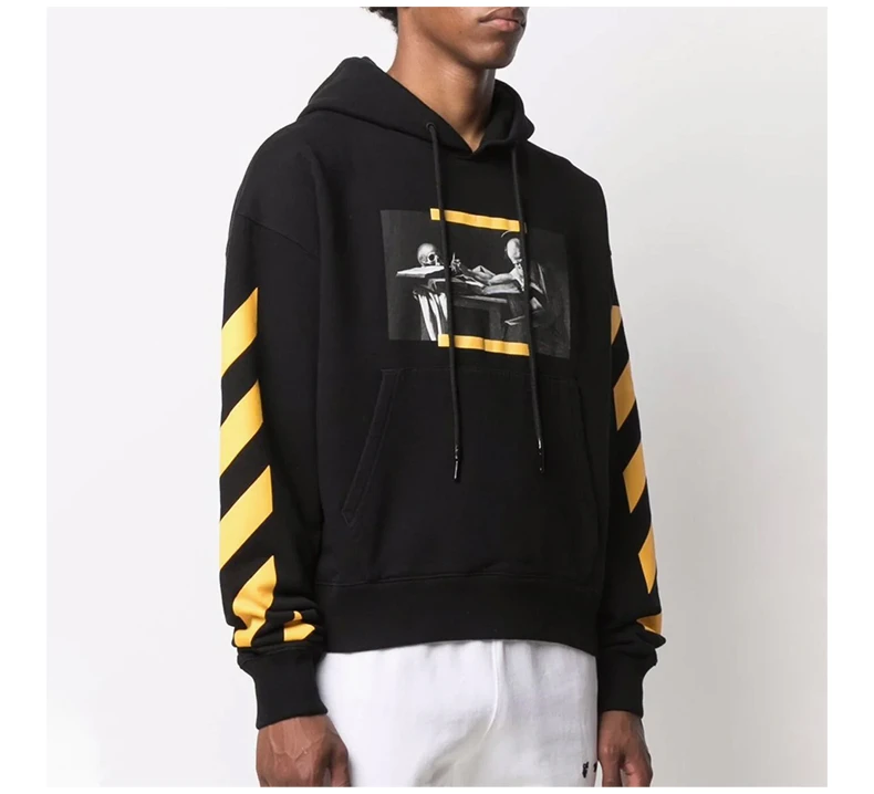 商品Off-White|OFF WHITE 黑色男士卫衣/帽衫 OMBB037F21FLE011-1084,价格¥2908,第5张图片详细描述