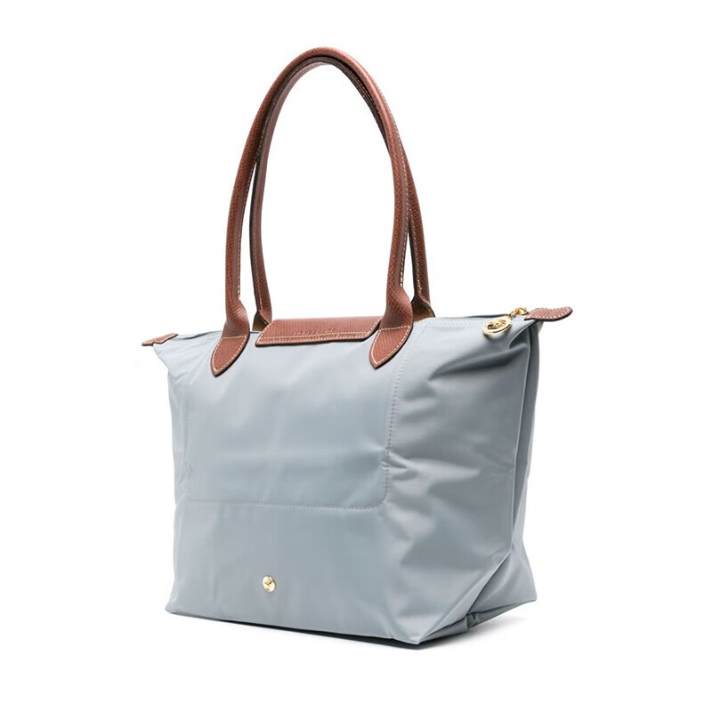 商品Longchamp|珑骧（longchamp）女士中号灰色帆布单肩包 灰色,价格¥973,第3张图片详细描述