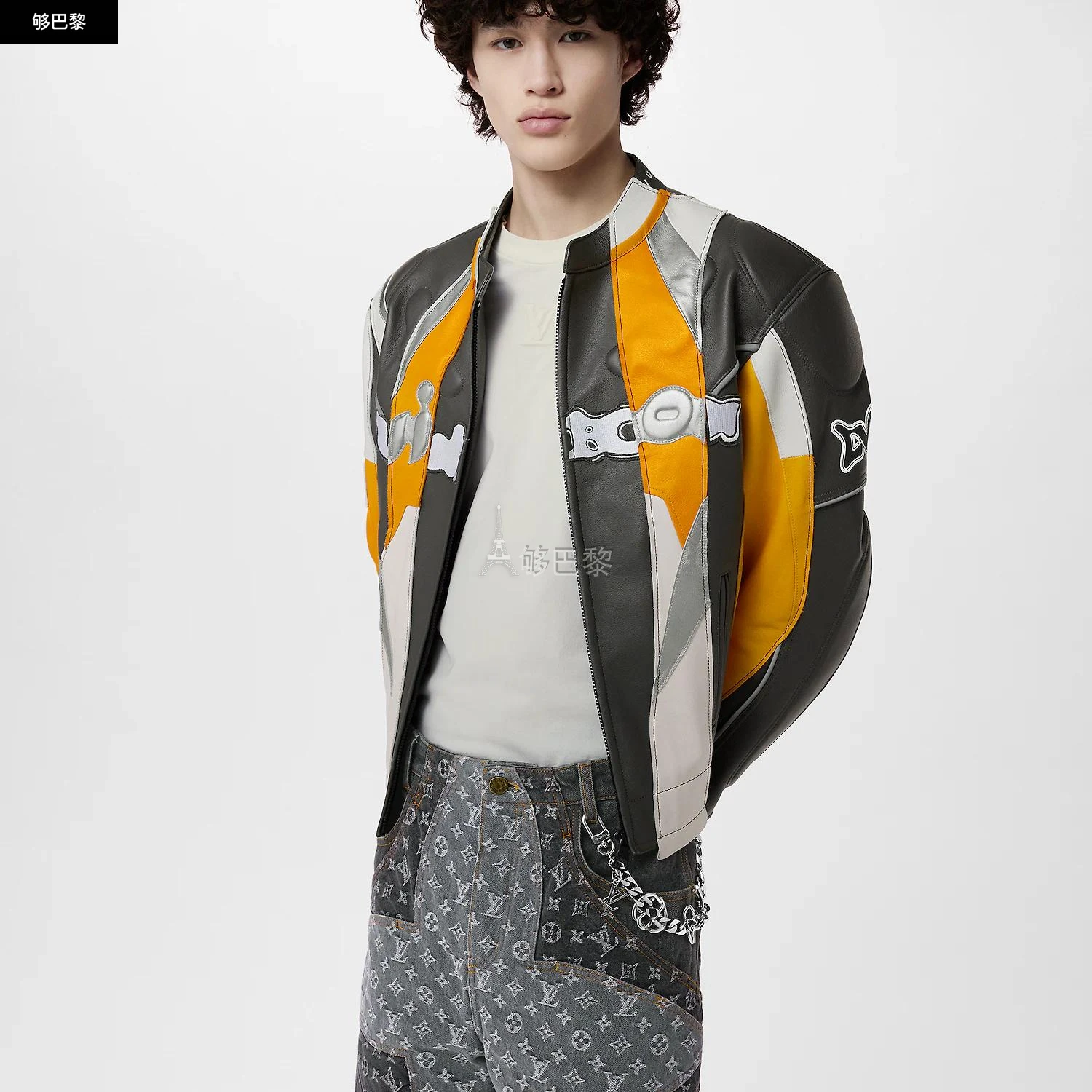 商品Louis Vuitton|【预售】 LV路易威登 25春夏 男士 钥匙扣 MNG GIANT CHAIN 包饰与钥匙扣 M01398 ,价格¥4970,第5张图片详细描述