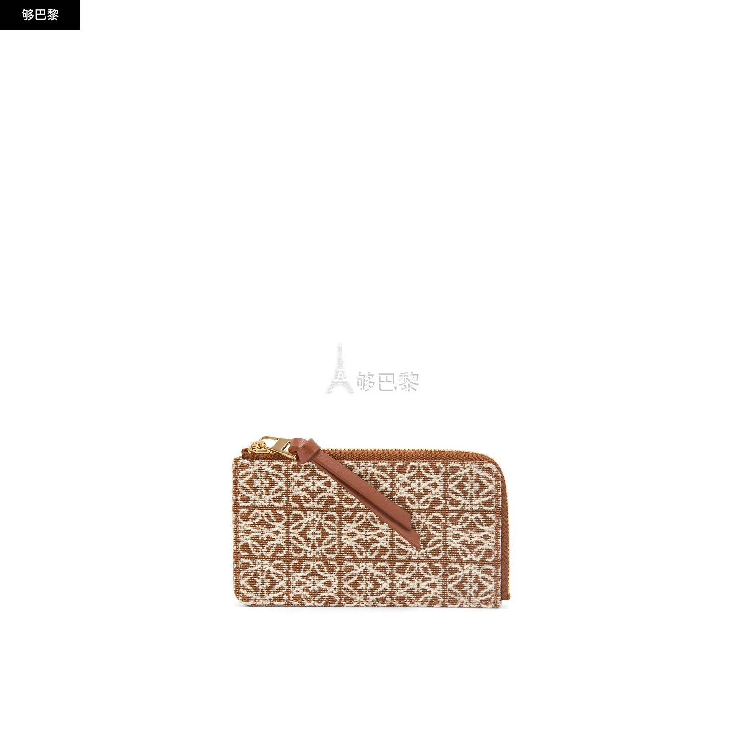 商品Loewe|包邮包税【预售7天发货】 LOEWE罗意威 23秋冬 女士 卡包 Coin cardholder in jacquard and calfskin C604Z40X02-2713,价格¥2409,第3张图片详细描述
