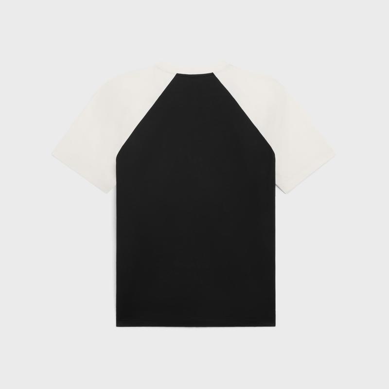 商品Celine|Celine/赛琳 男士黑色棉短袖T恤,价格¥3802,第2张图片详细描述