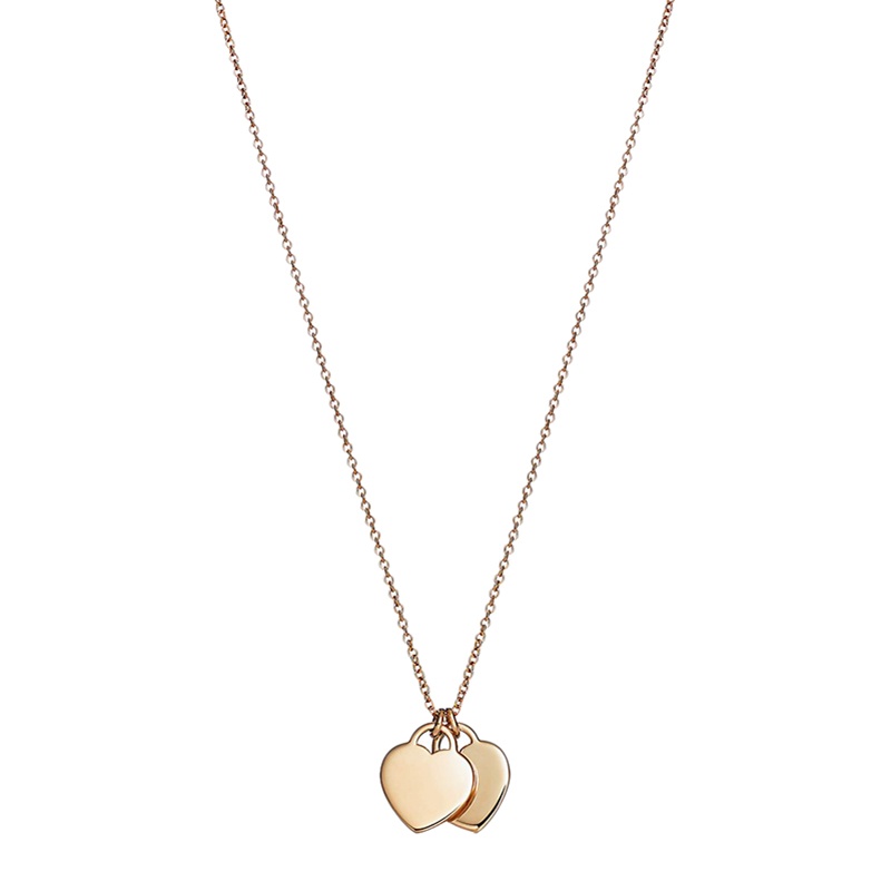 商品Tiffany & Co.|  Tiffany & Co./蒂芙尼 22春夏新款Return to Tiffany系列 迷你18K金黄金双心形吊坠项链22309277,价格¥12644,第4张图片详细描述