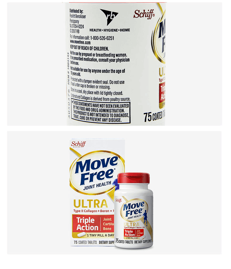 商品Move Free|MOVEFREE氨糖软骨素白瓶75粒,价格¥261,第5张图片详细描述