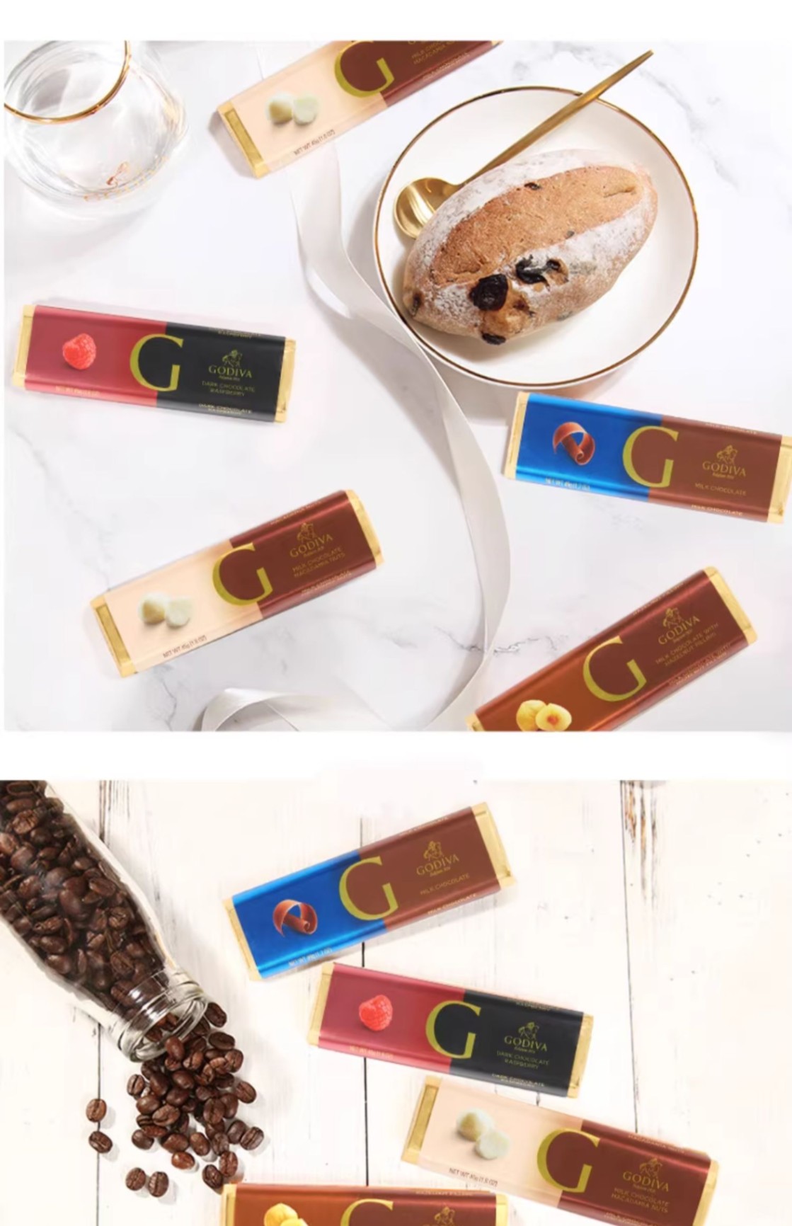 商品[国内直发] Godiva|歌帝梵巧克力制品条进口办公室零食纯可可脂,价格¥119,第7张图片详细描述