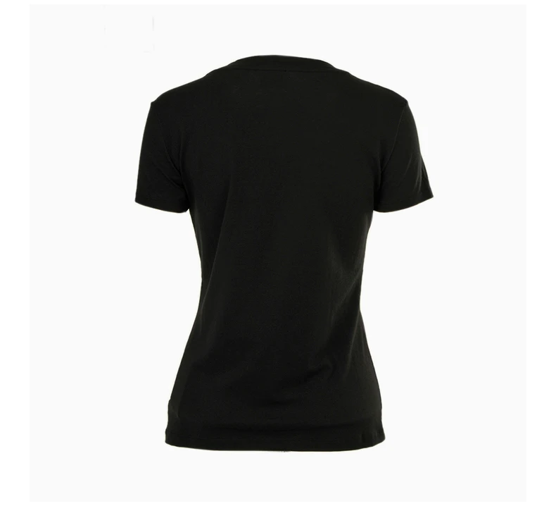 商品Emporio Armani|Emporio Armani 安普里奥 阿玛尼 黑色棉氨纶女士T恤 3YTT81-J12Z-1200,价格¥434,第6张图片详细描述