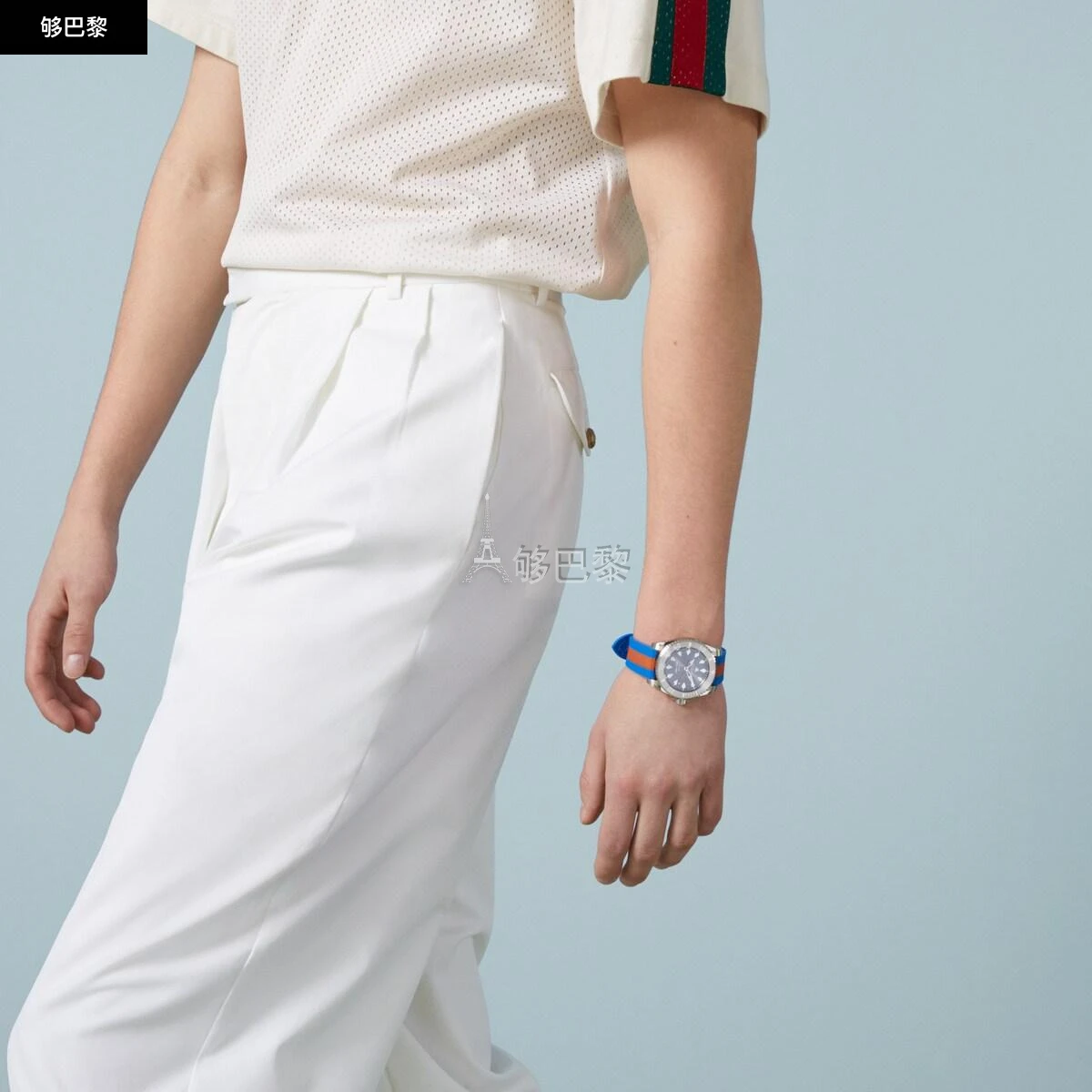 商品Gucci|【预售】 古驰 25春夏 男士 腕表 GUCCI DIVE系列腕表，40毫米 750542 IC4A0 8489 ,价格¥17147,第6张图片详细描述