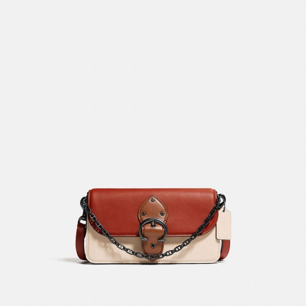 商品[国内直发] Coach|【微瑕清仓价】蔻驰新款腋下包女士专柜款皮质小号单肩斜挎包黑色/白色 礼物送女友C2617 V5SBD,价格¥1182,第14张图片详细描述