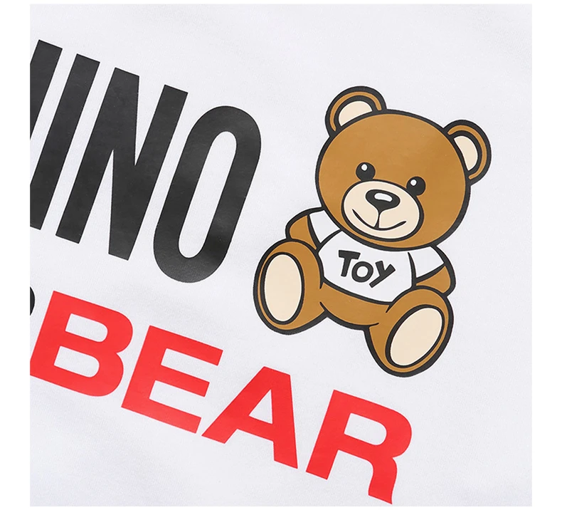 商品Moschino|Moschino 女士白色小熊图案棉质卫衣 ZA1709-9026-0001,价格¥493,第8张图片详细描述