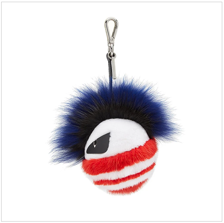 商品[国内直发] Fendi|Fendi 芬迪 白色黑色深蓝色狐狸和水貂皮 7AR604-SIY-F05JU,价格¥5771,第3张图片详细描述