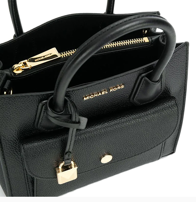 商品Michael Kors|Michael Kors 迈克高仕 女士黑色手提包  30F9GM9M8L-BLACK,价格¥1243,第11张图片详细描述