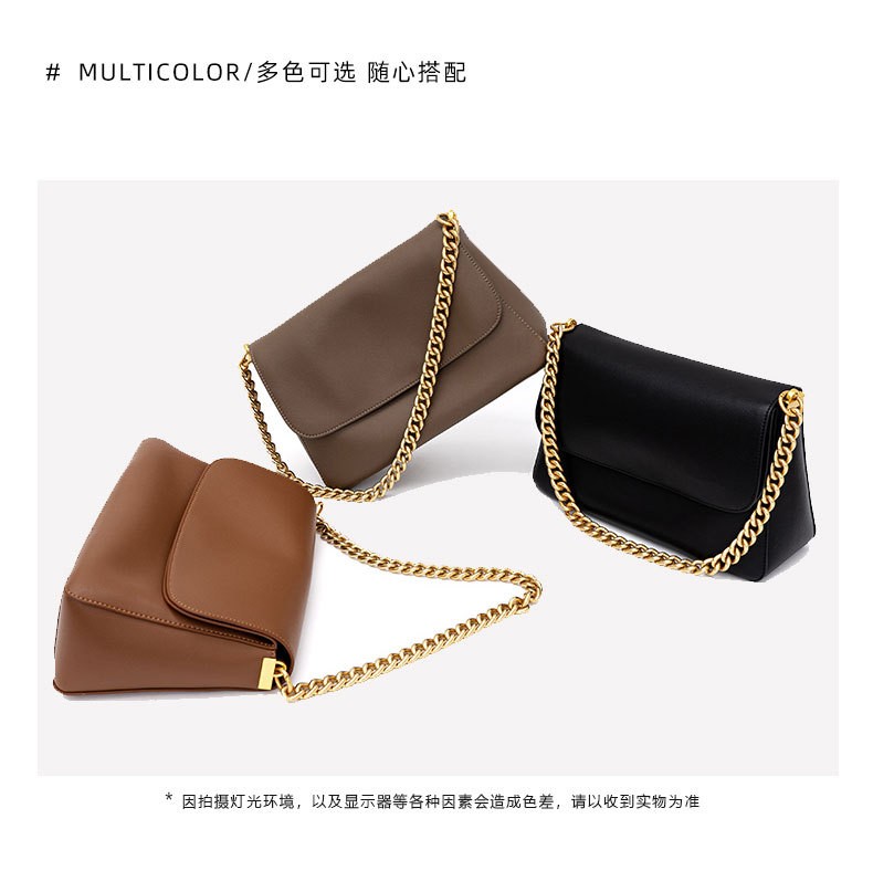 商品[国内直发] YeeCollene|托特包软皮包包女大容量简约款2023链条腋下包时尚单肩小方包,价格¥424,第5张图片详细描述